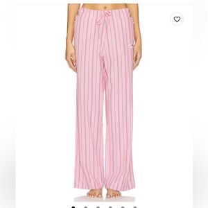 Ganni pink Stripe Cotton Pajama Pants